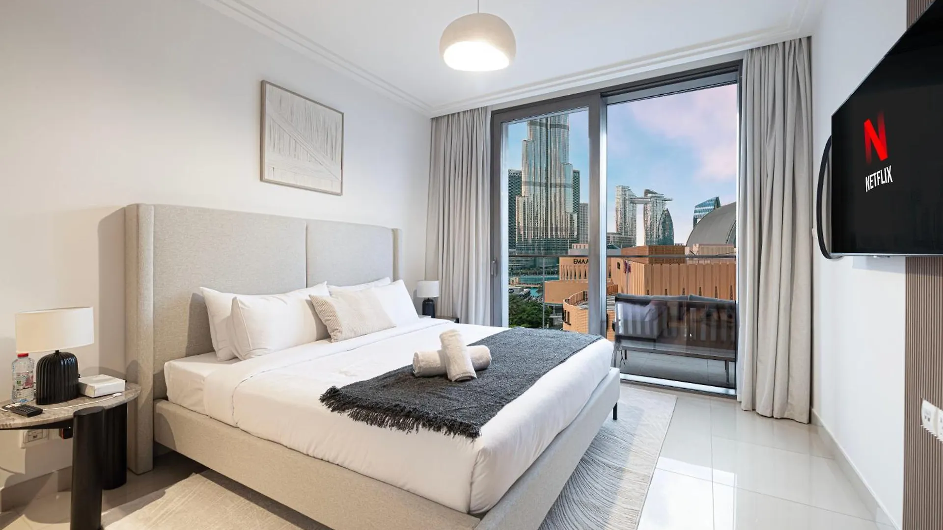 Luxe 1Br With Full Burj Views And Dubai Mall Access