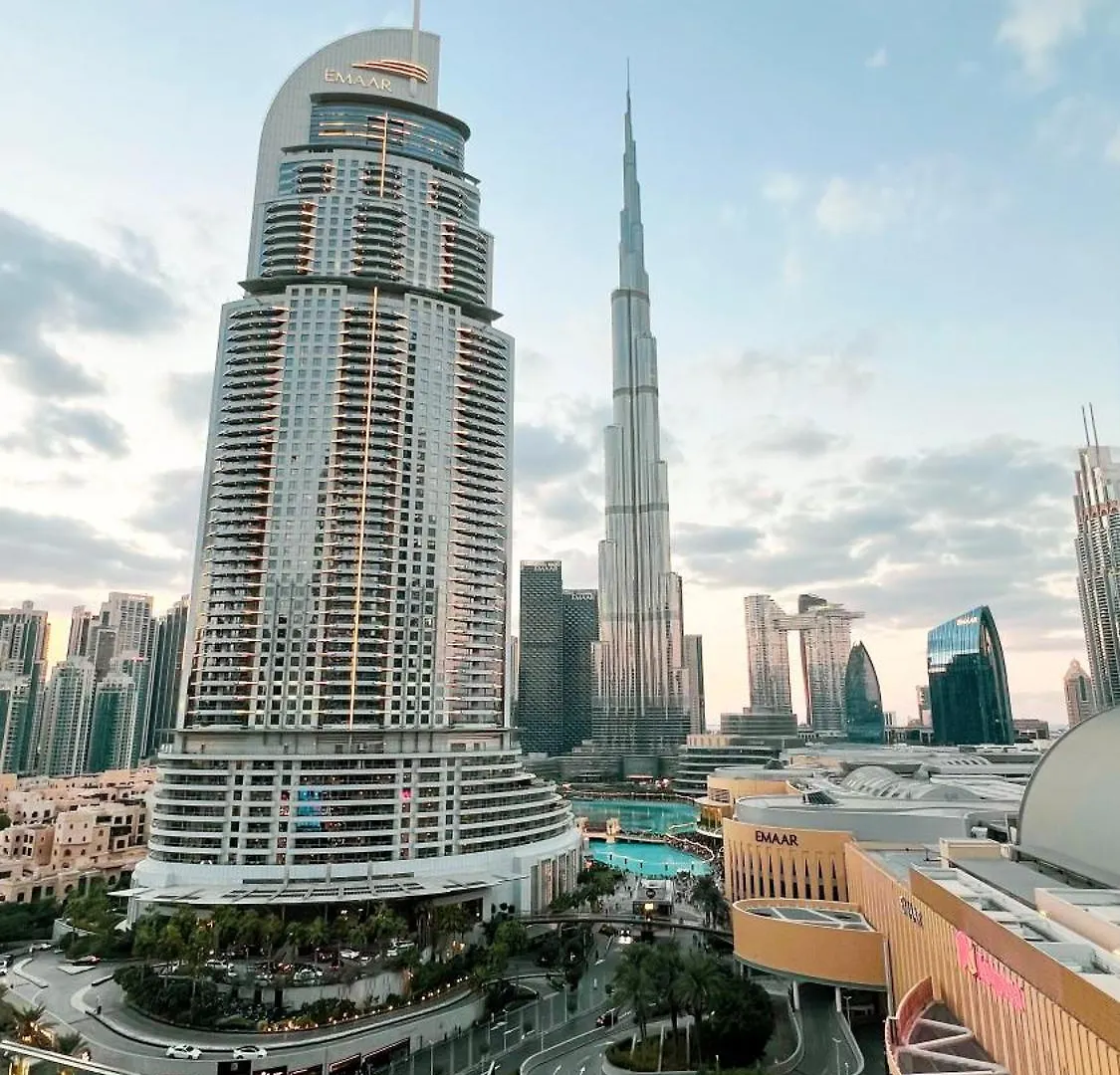 Luxe 1Br With Full Burj Views And Dubai Mall Access Förenade Arabemiraten